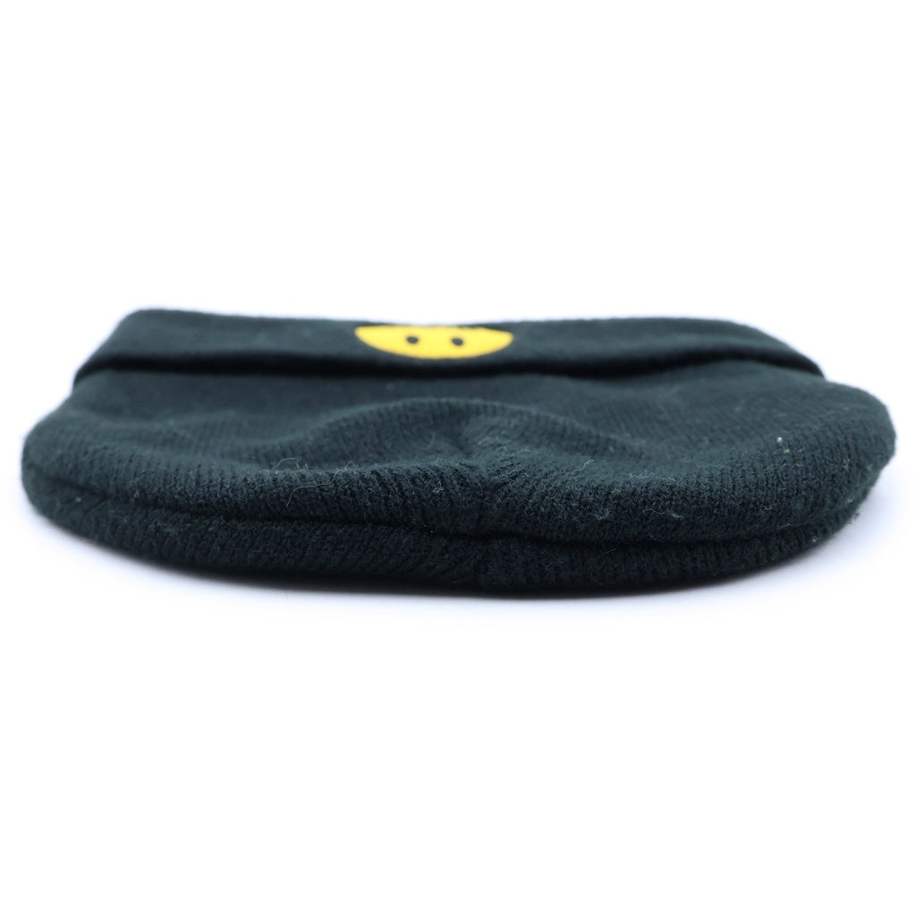 drew house(ドリューハウス) Smile Beanie ロゴ刺繍 ニット帽 帽子 ビーニー ブラック