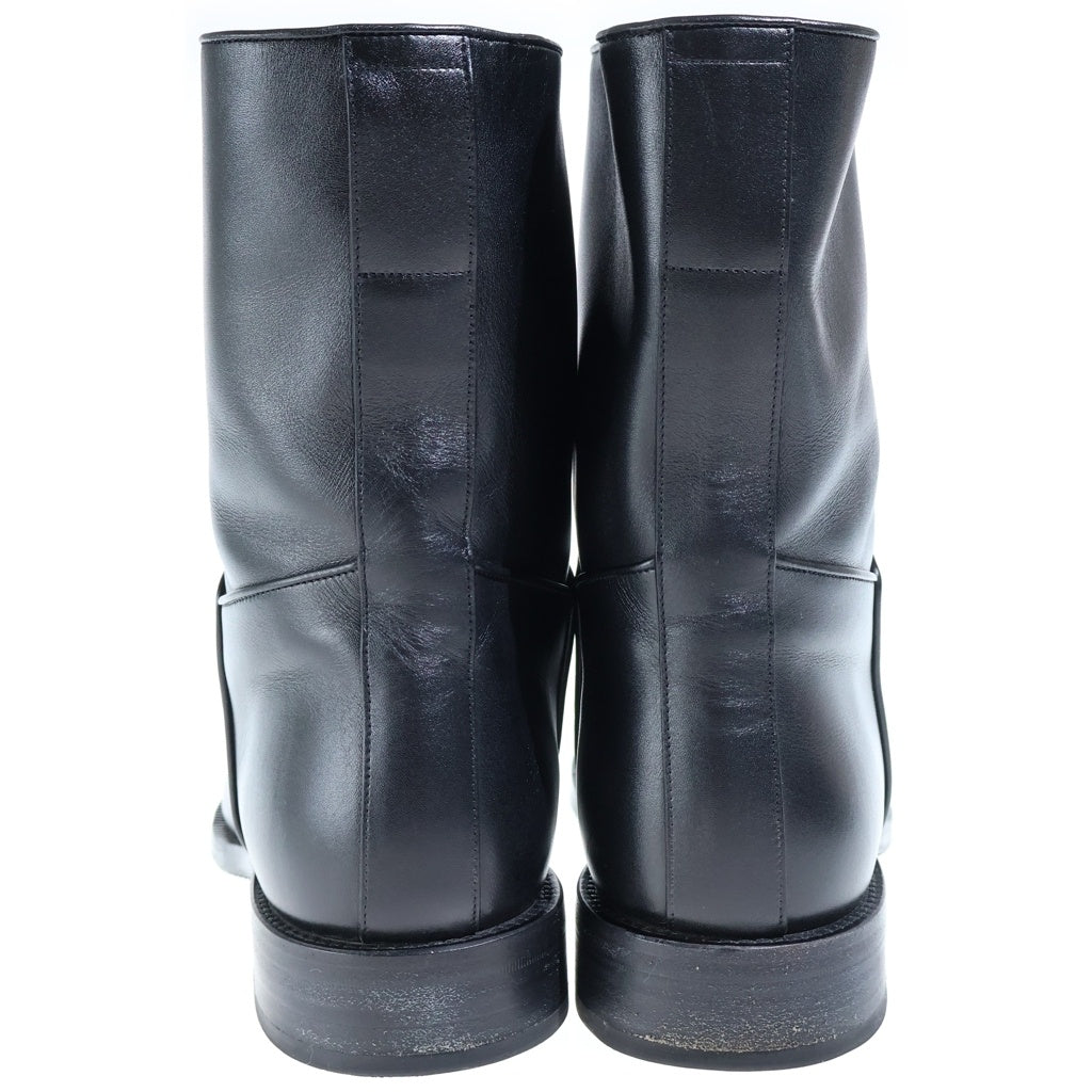 THE ROW(ザロウ) Nobilis Leather Boots ノビリス レザーハイカットブーツ ブラック