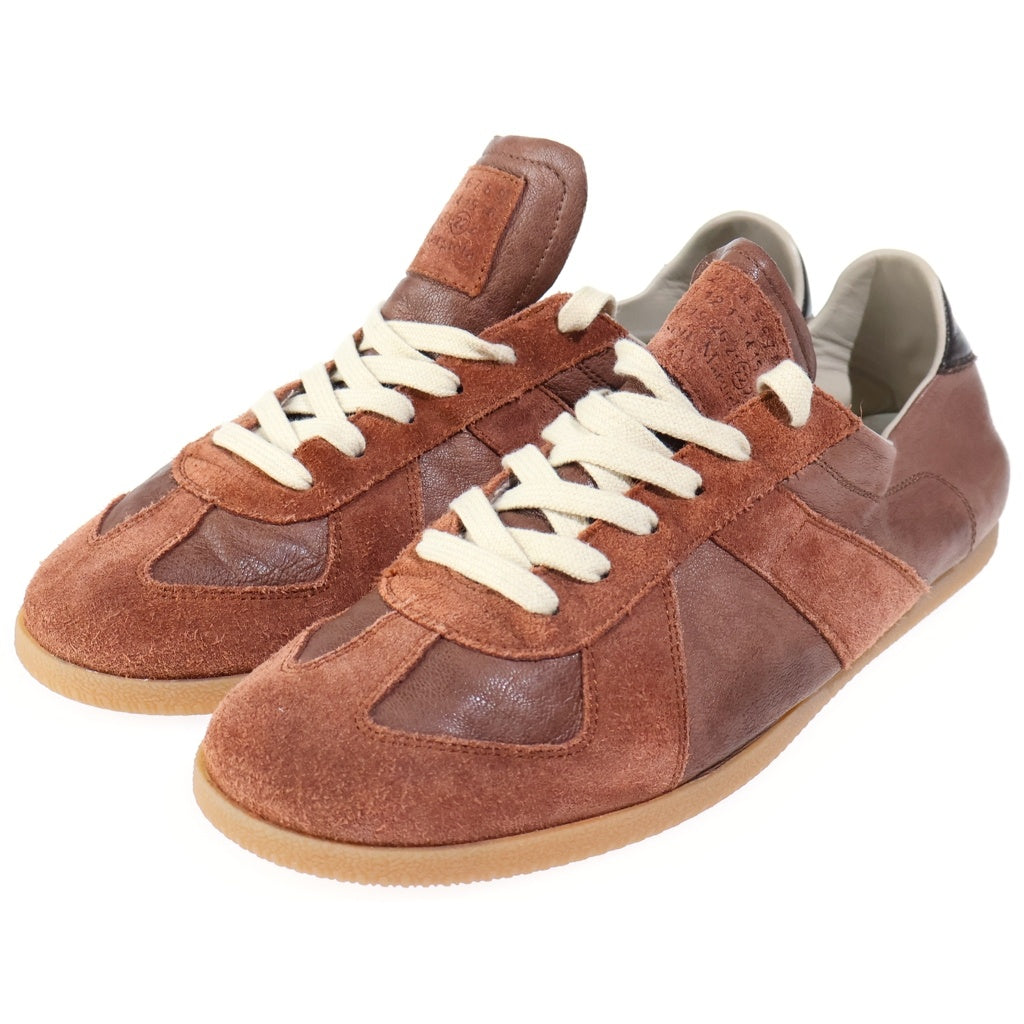 Maison Margiela(メゾンマルジェラ) Replica Soft Sneaker レプリカ ソフトレザー ジャーマントレイナー ローカットスニーカー ブラウン
