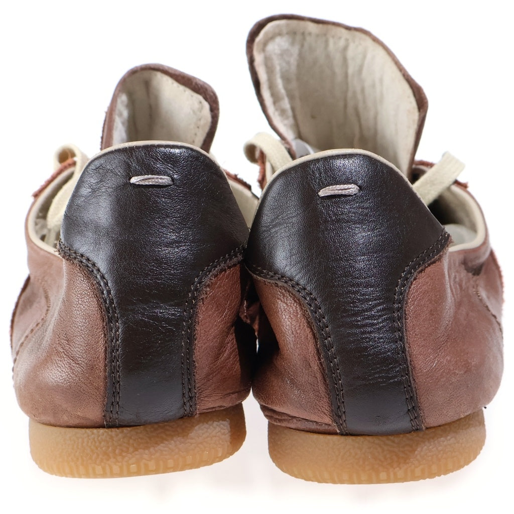 Maison Margiela(メゾンマルジェラ) Replica Soft Sneaker レプリカ ソフトレザー ジャーマントレイナー ローカットスニーカー ブラウン