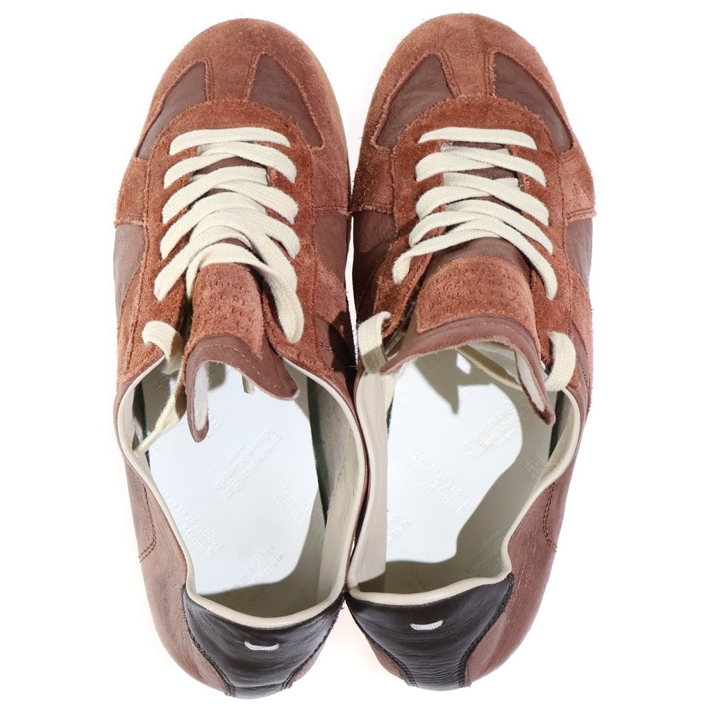 Maison Margiela(メゾンマルジェラ) Replica Soft Sneaker レプリカ ソフトレザー ジャーマントレイナー ローカットスニーカー ブラウン