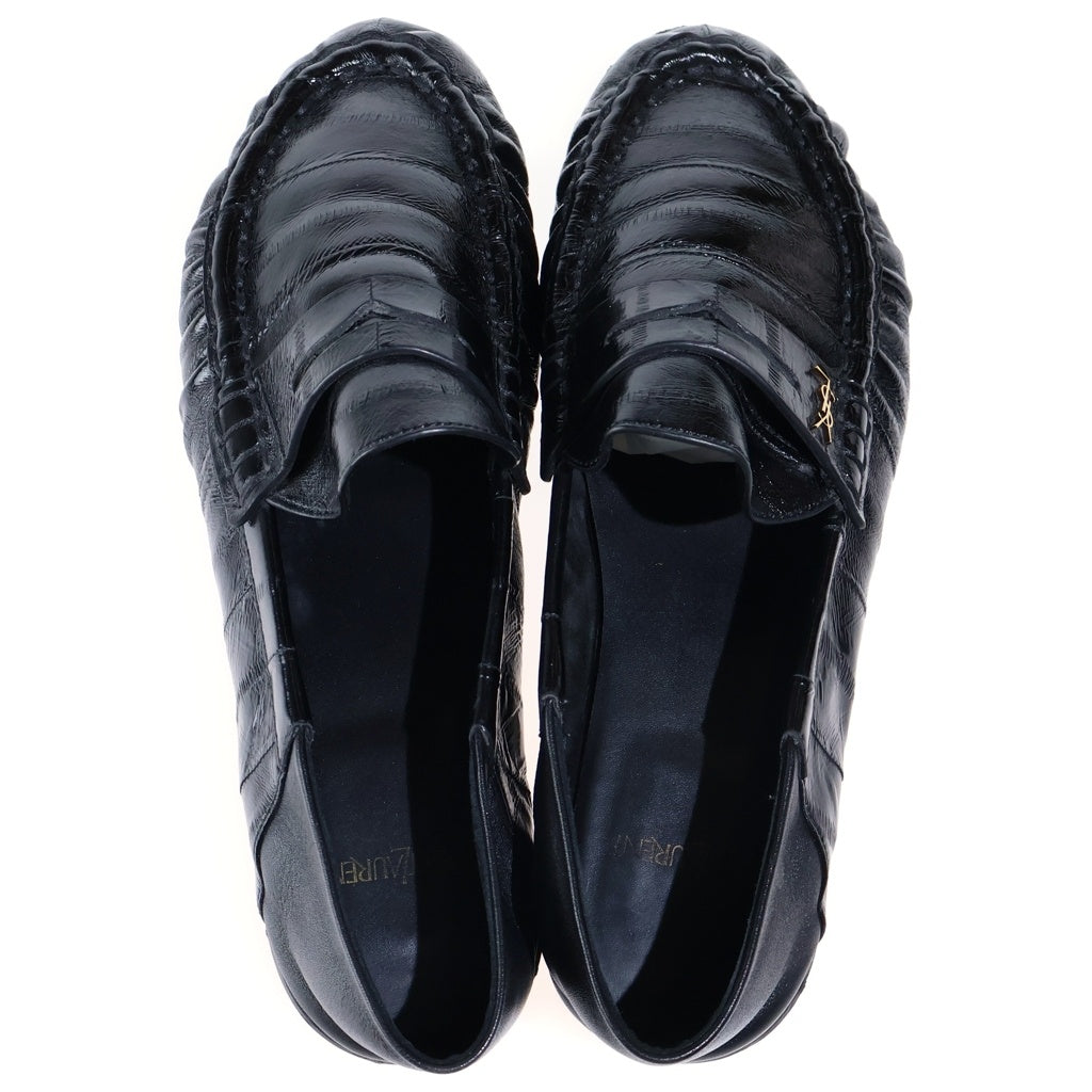 SAINT LAURENT PARIS(サンローランパリ) Le Loafer カサンドラ レザーローファー ローカットシューズ ブラック