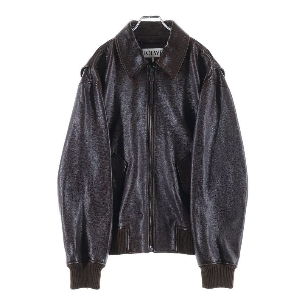 LOEWE(ロエベ) 25SS AVIATOR JACKET アビエイター ジャケット ブラウン H526Y19LAS