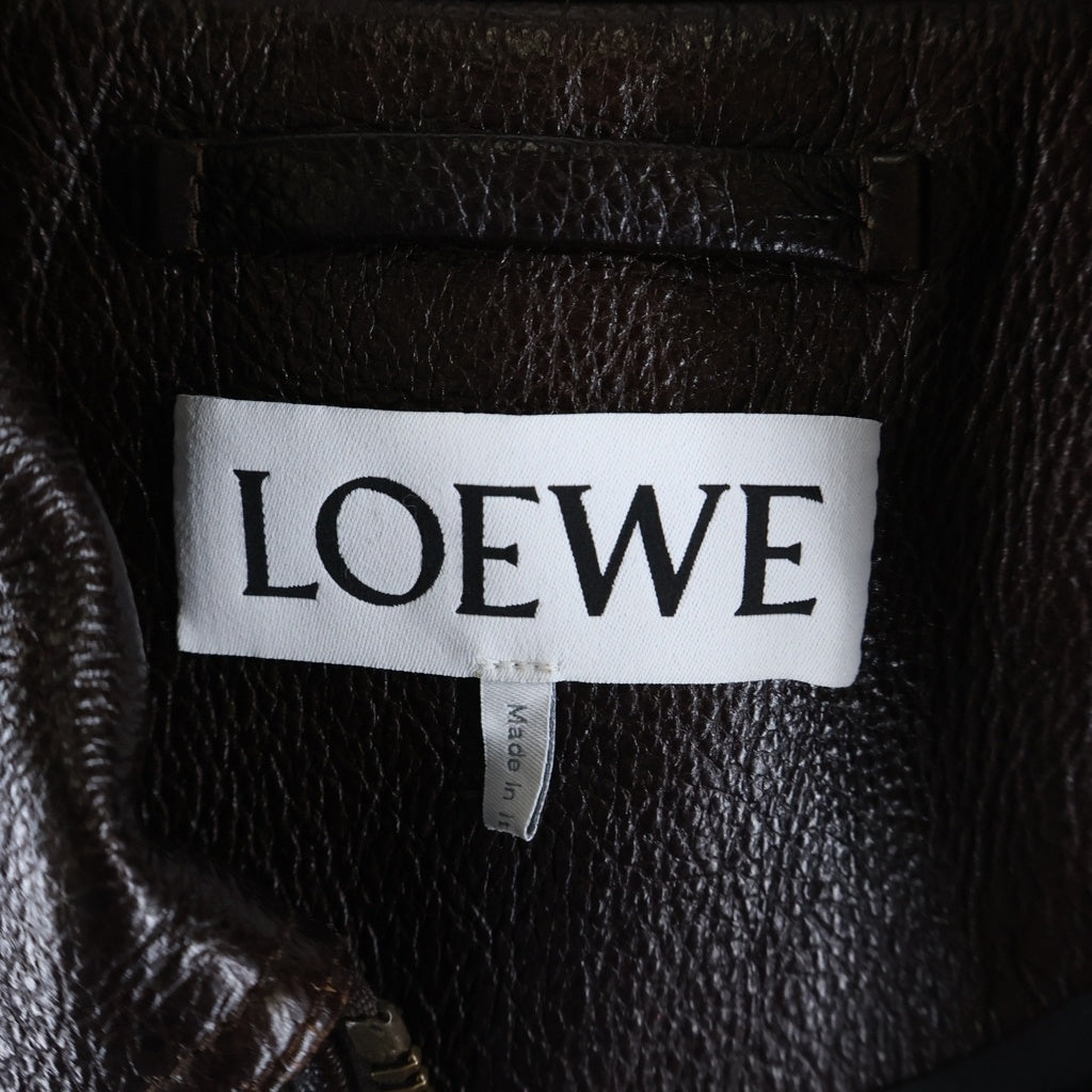 LOEWE(ロエベ) 25SS AVIATOR JACKET アビエイター ジャケット ブラウン H526Y19LAS