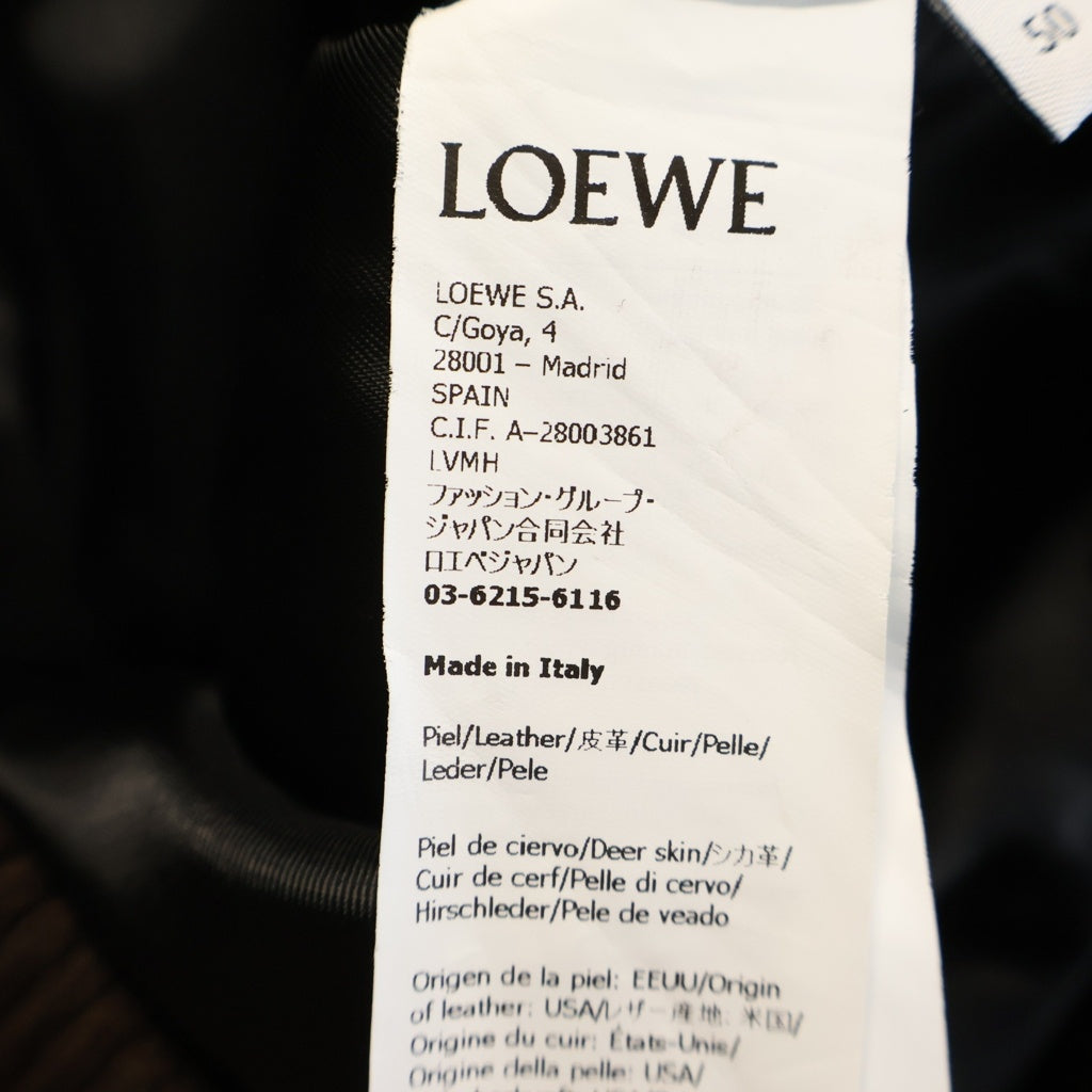 LOEWE(ロエベ) 25SS AVIATOR JACKET アビエイター ジャケット ブラウン H526Y19LAS