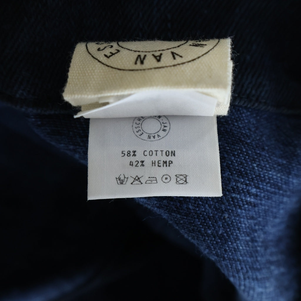 NO BRAND(ノーブランド) SUMI DENIM AIZOME OVERDYED Perfecto-Style Jacket スミデニム アイゾメ オーバーダイ パーフェクトスタイルジャケット ブルー