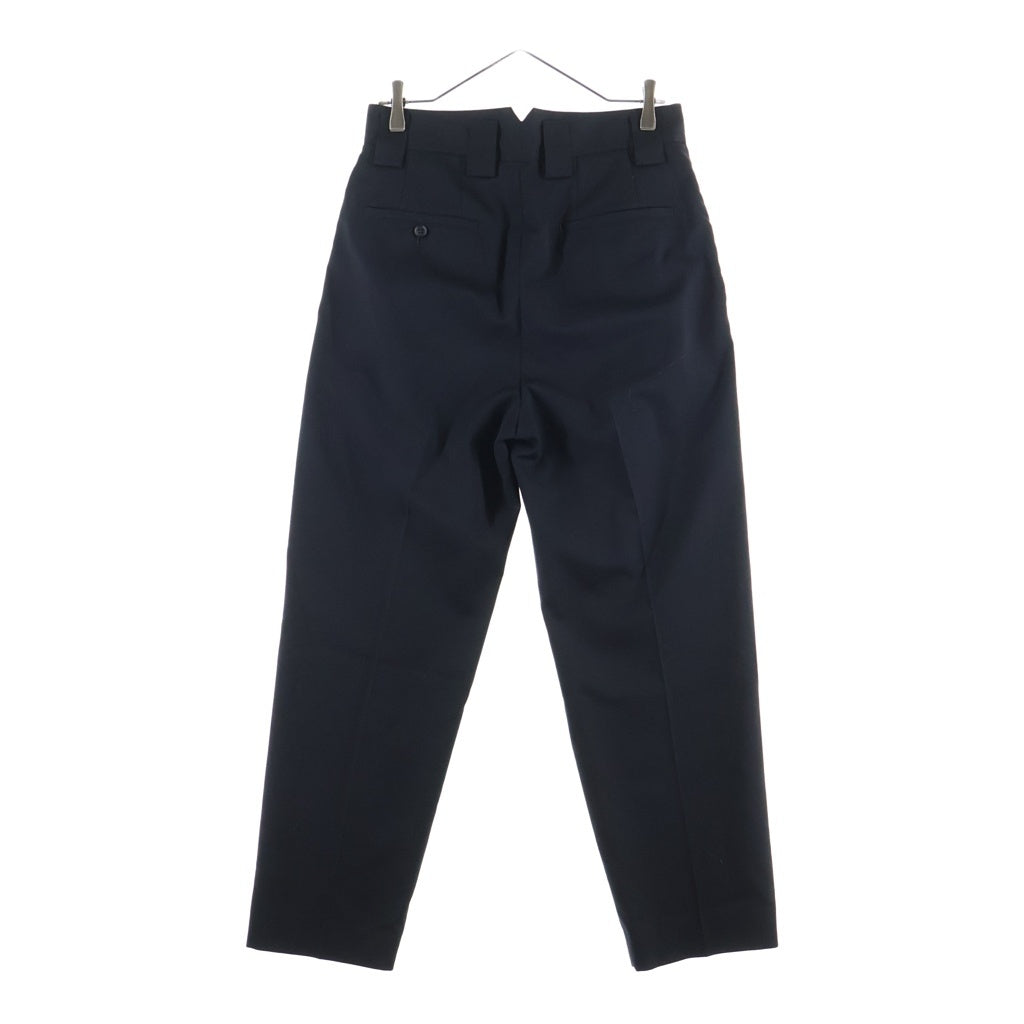 Stein(シュタイン) 22SS DOUBLE WIDE TROUSERS ウールギャバジン ワイドトラウザーズ パンツ ブラック ST355-1