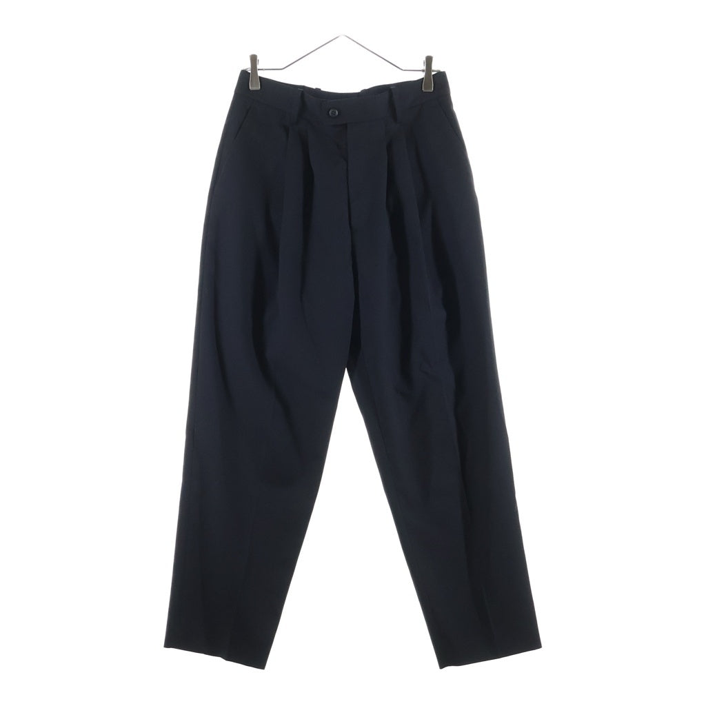 Stein(シュタイン) WIDE TAPERED TROUSERS ウールギャバジン ワイドトラウザーズ パンツ ブラック ST278-1