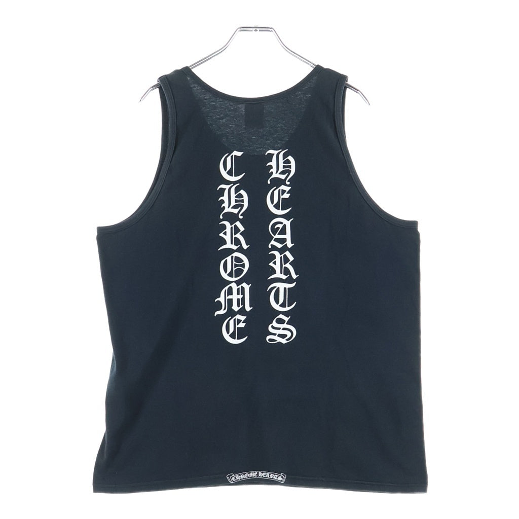 CHROME HEARTS(クロムハーツ) OLD TANK TOP FUCK YOU オールド プリント タンクトップ ノースリーブシャツ ネイビー