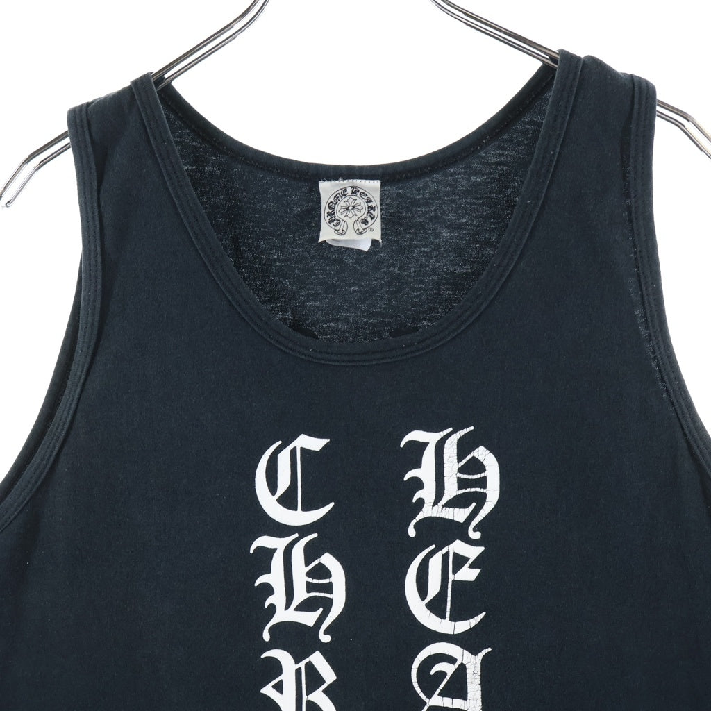 CHROME HEARTS(クロムハーツ) OLD TANK TOP FUCK YOU オールド プリント タンクトップ ノースリーブシャツ ネイビー
