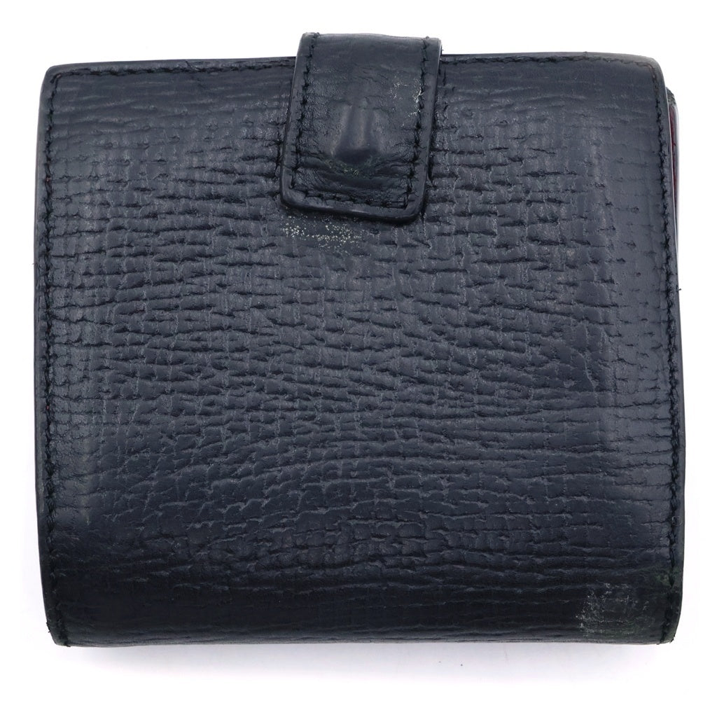 LOEWE(ロエベ) Wallet ロゴプレート レザーウォレット 財布 ブラック