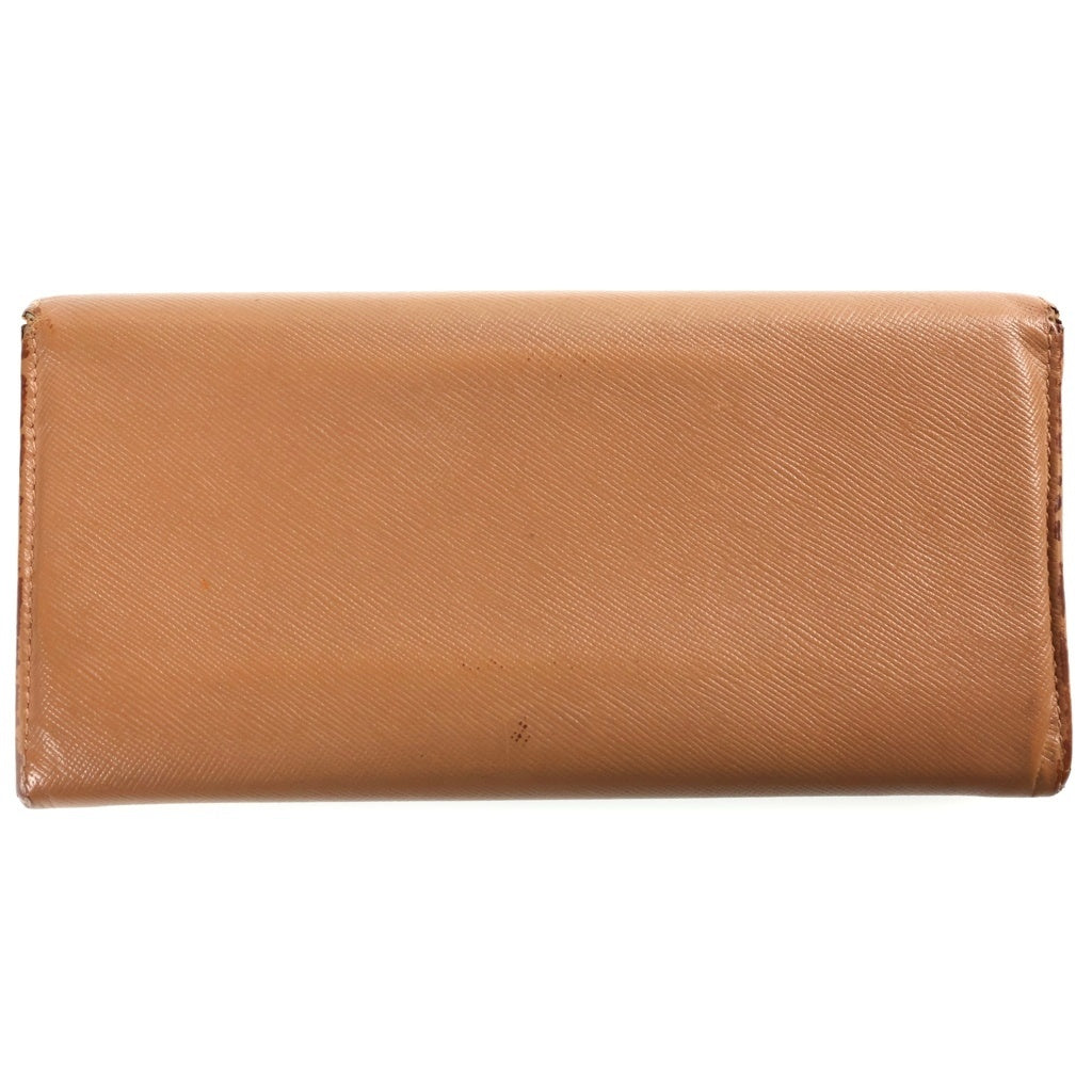 PRADA(プラダ) Wallet サフィアーノ レザーウォレット 長財布 ベージュ レディース