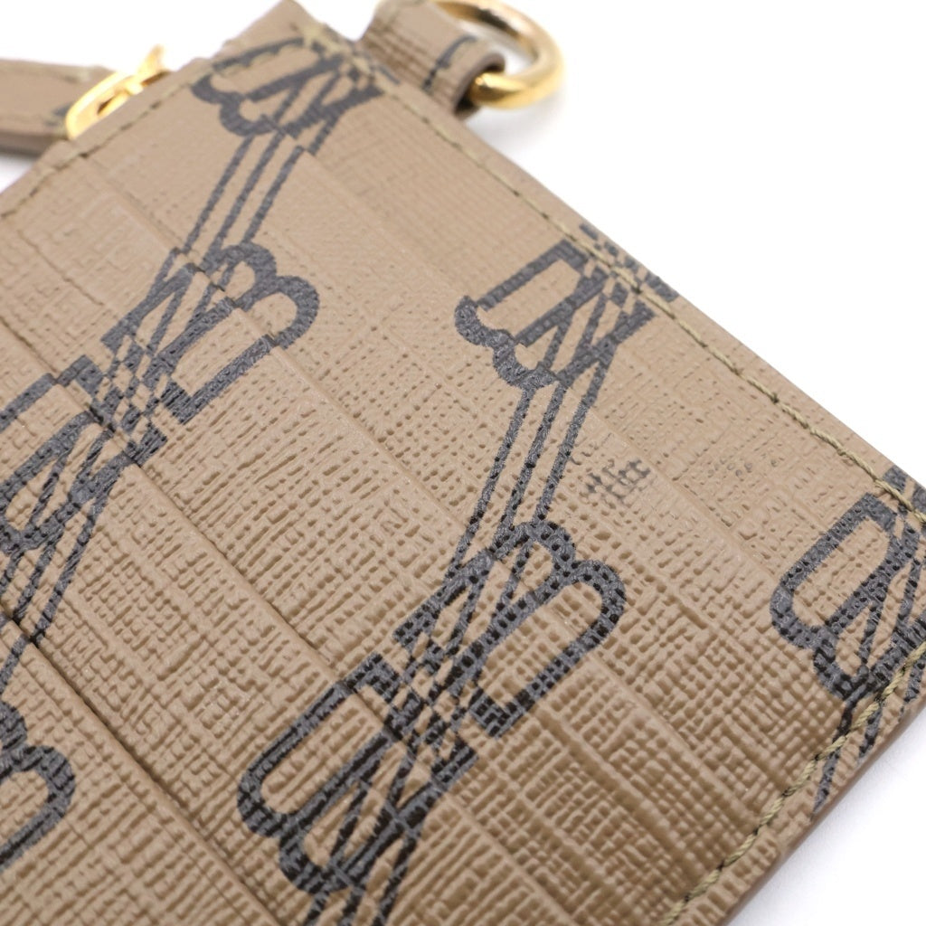 BALENCIAGA(バレンシアガ) Cash BBモノグラム フラグメントケース レザーカードケース ブラウン 594548