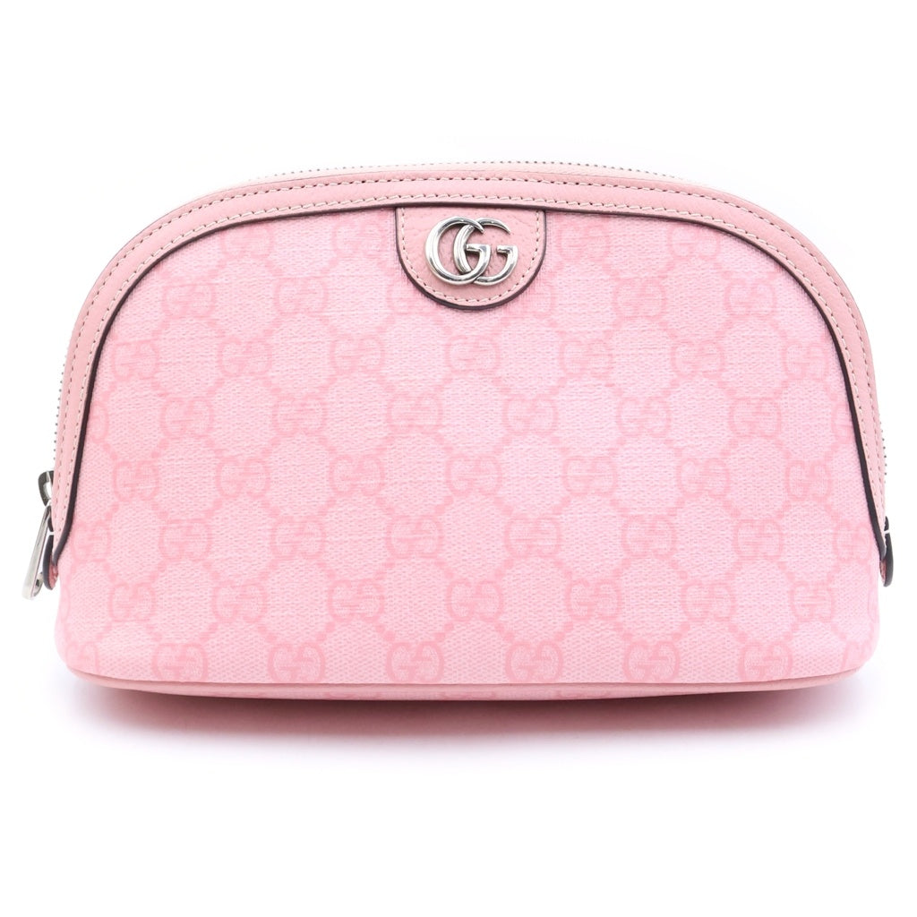 GUCCI(グッチ) Ophidia Pouch オフィディア GGスプリーム レザーポーチ 小物入れ ピンク 625551 レディース