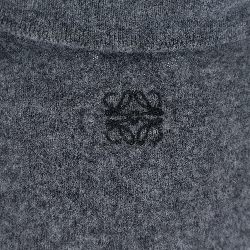 LOEWE(ロエベ) 22AW POLO COLLAR RELAXED FIT WOOL SWEATER ポロカラー リラックスフィット ウールセーター ニットセーター グレー 1725189 H526Y14KCM