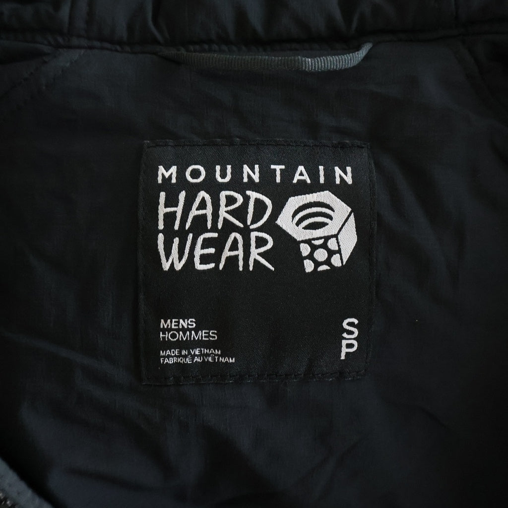 NO BRAND(ノーブランド) MOUNTAIN HARDWEAR マウンテンハードウェア ロゴプリント ジップアップ フーデット コアストラータジャケット グレー 220 OM7796
