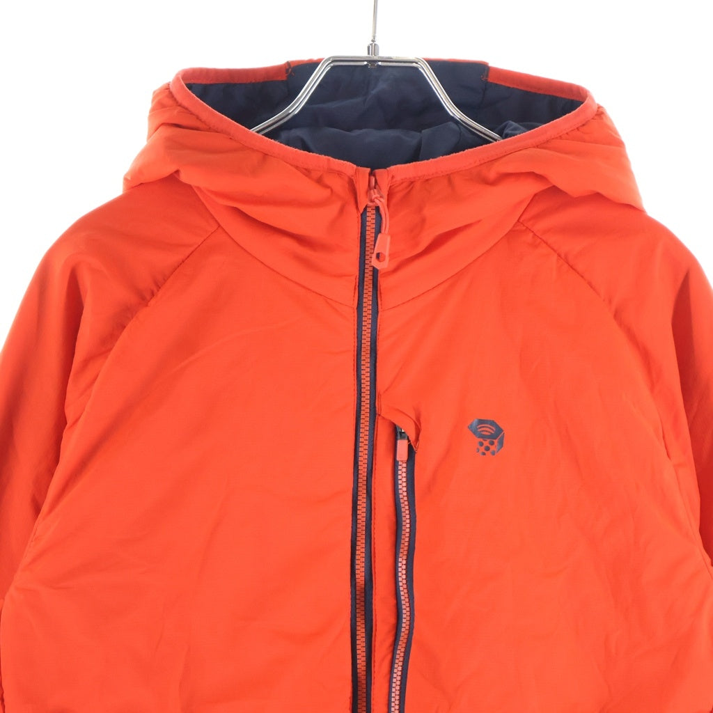 NO BRAND(ノーブランド) MOUNTAIN HARDWEAR マウンテンハードウェア ロゴプリント ジップアップ フーデット コアストラータジャケット レッド 218 OM7977