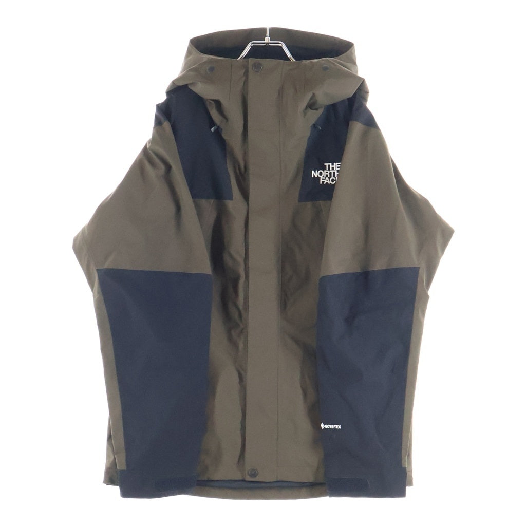 THE NORTH FACE(ザノースフェイス) GORE-TEX MOUNTAIN JACKET ゴアテックス ロゴエンブロイダリー ナイロン ジップアップ マウンテンジャケット ブラウン NP61800