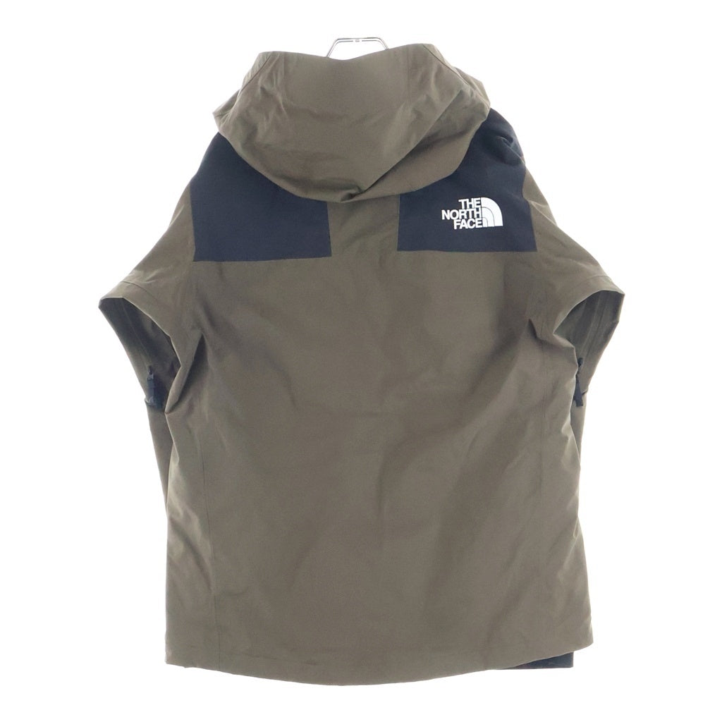 THE NORTH FACE(ザノースフェイス) GORE-TEX MOUNTAIN JACKET ゴアテックス ロゴエンブロイダリー ナイロン ジップアップ マウンテンジャケット ブラウン NP61800