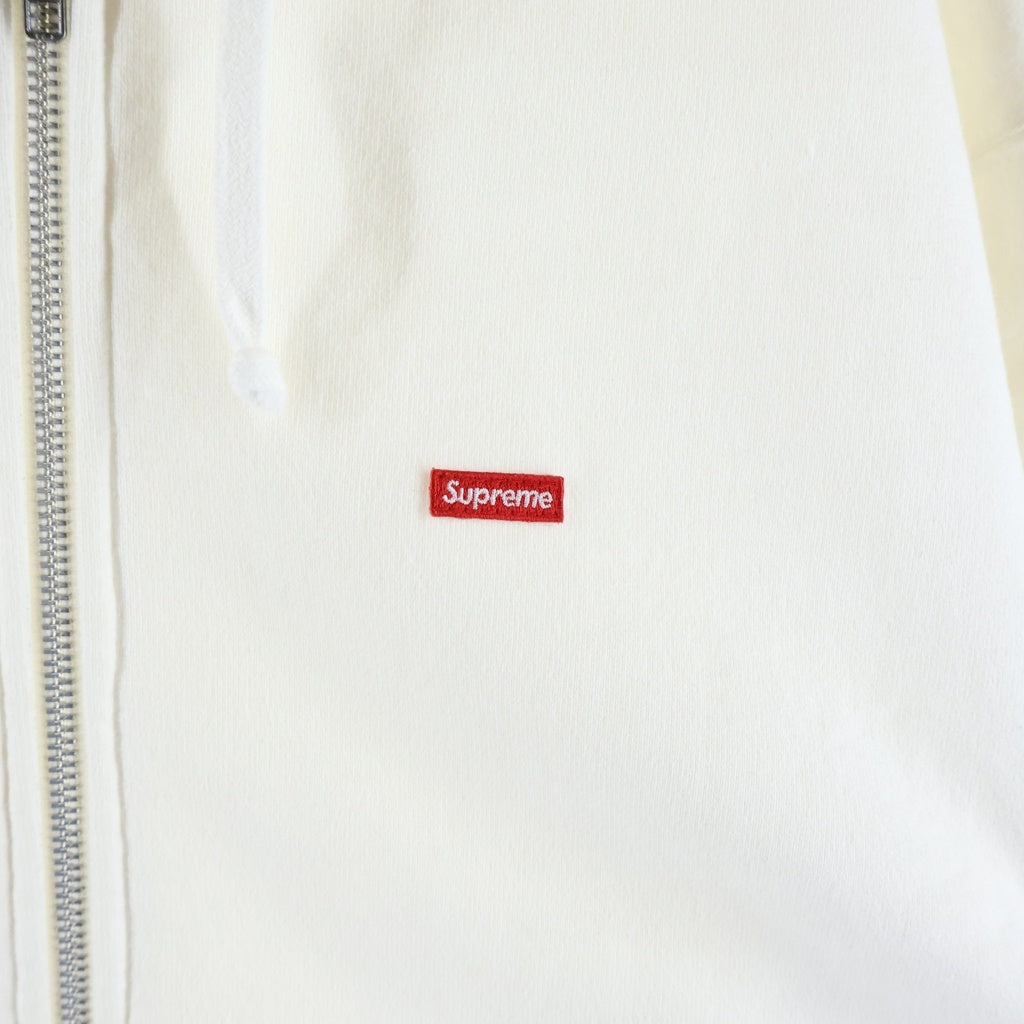 SUPREME(シュプリーム) 17AW Small Box Zip Up Hooded Sweatshirt スモールボックスロゴ ジップアップフーデット スウェットシャツ パーカー ホワイト