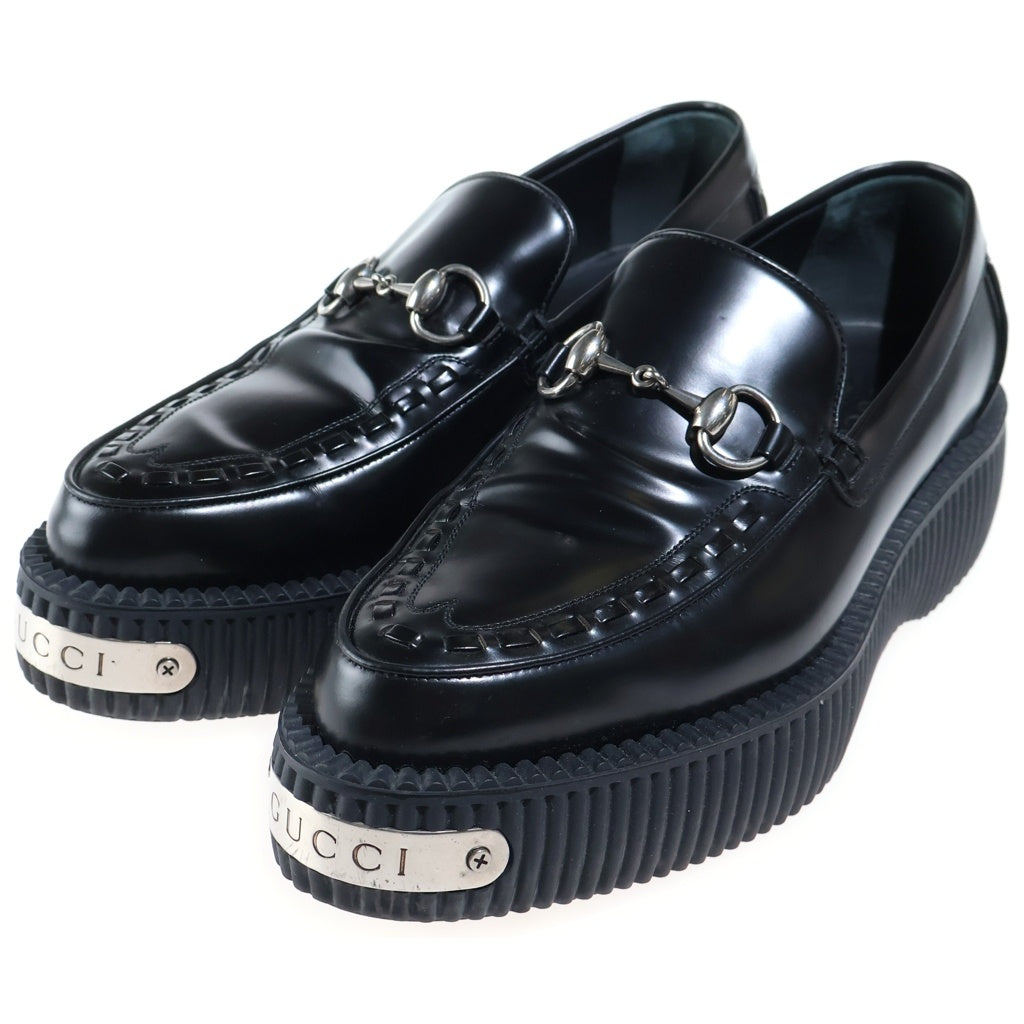 GUCCI(グッチ) Horsebit Creeper Loafer ホースビット クリーパーローファー ローカットシューズ ブラック 797095