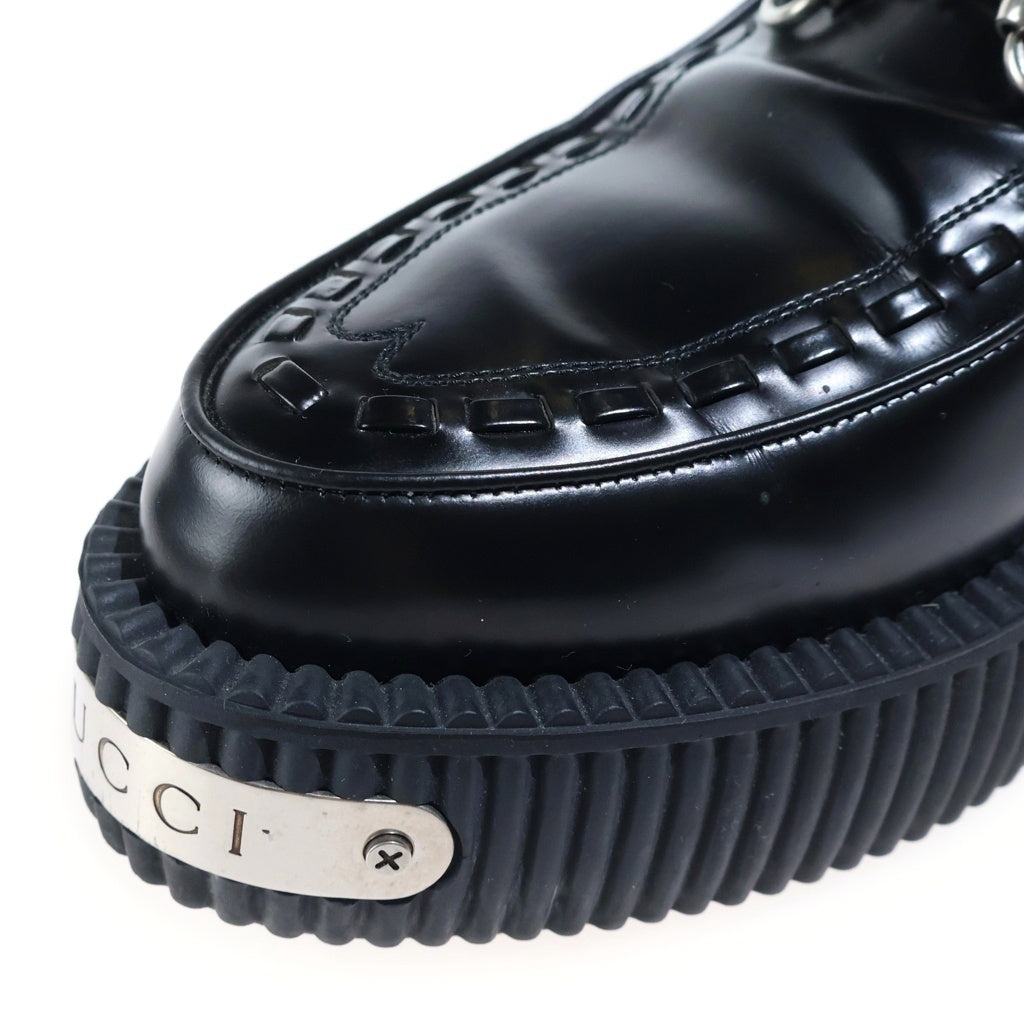 GUCCI(グッチ) Horsebit Creeper Loafer ホースビット クリーパーローファー ローカットシューズ ブラック 797095