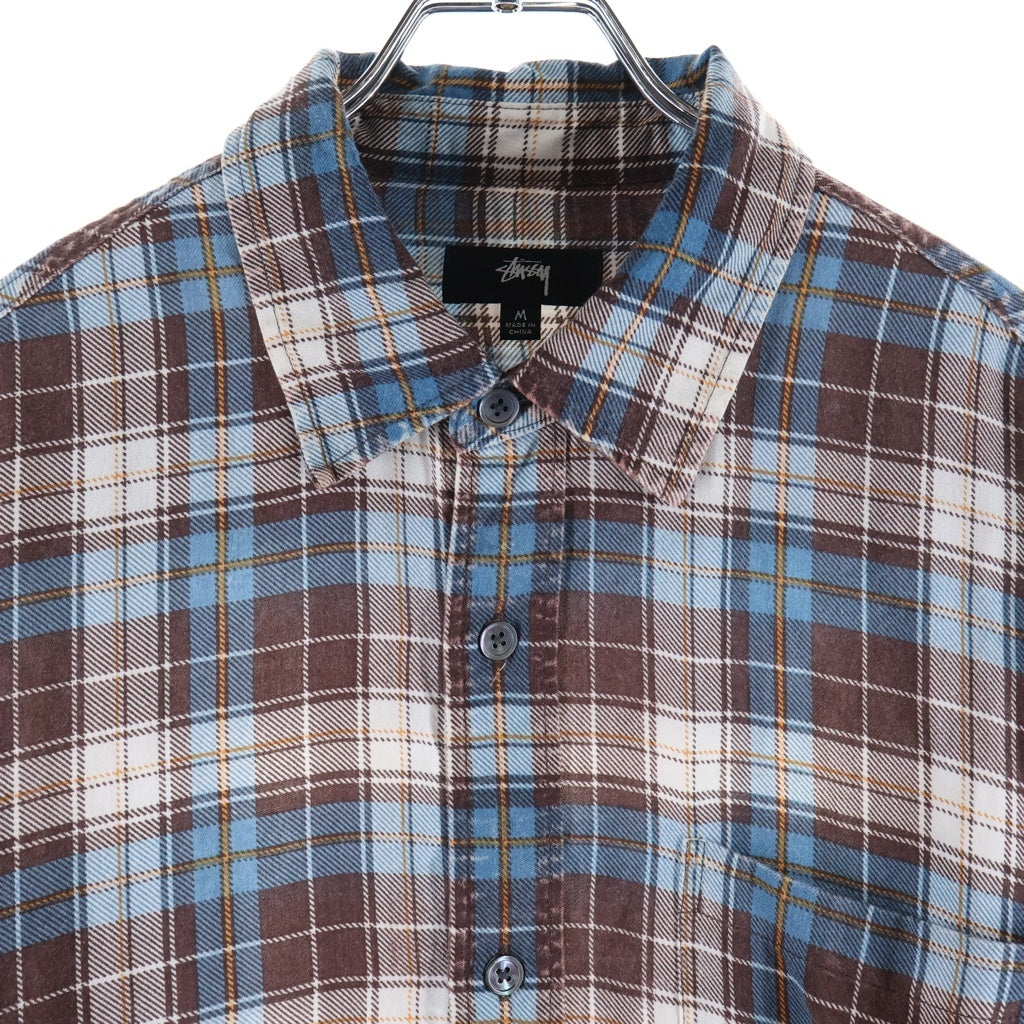 STUSSY(ステューシー) 26SS Matthew Plaid Shirt 長袖チェックシャツ ネルシャツ ブラウン