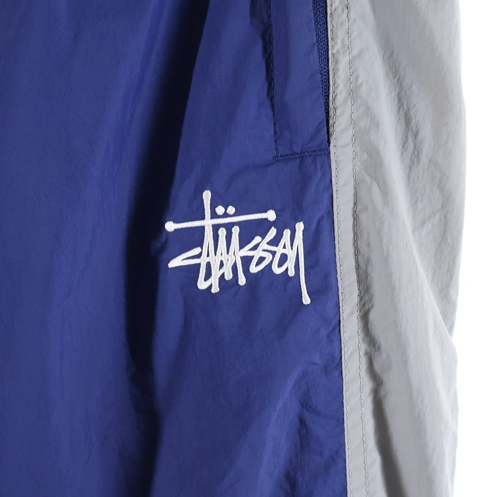 STUSSY(ステューシー) 26SS Nylon Track Pant ロゴ刺繍 ナイロントラックパンツ ネイビー
