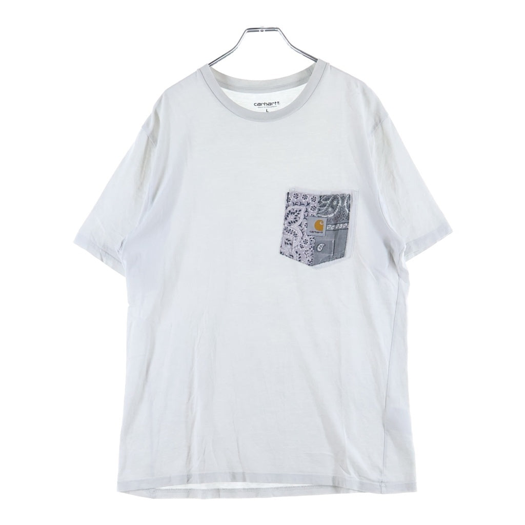 CARHARTT(カーハート) ×MIYAGI HIDETAKA S/S POCKET T-SHIRT ミヤギヒデタカ バンダナポケット 半袖Tシャツ ホワイト I022091