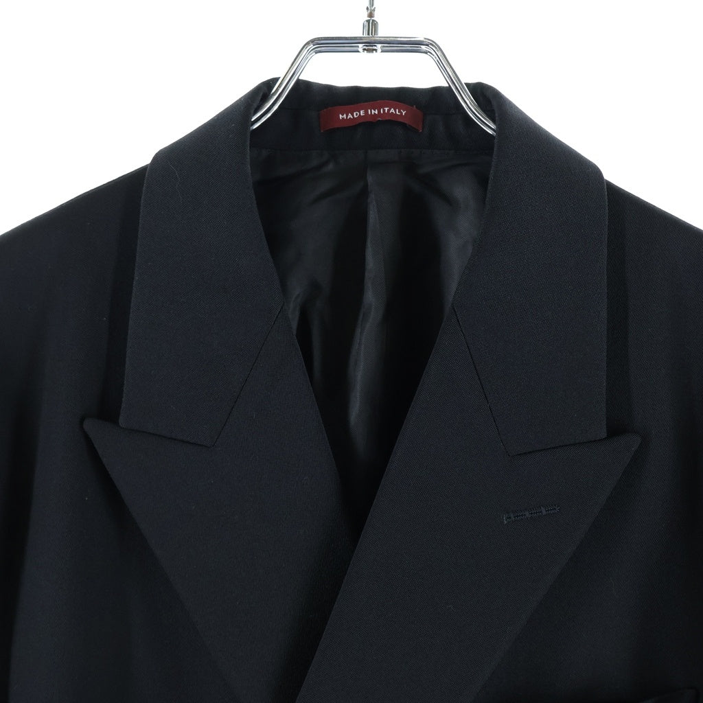 GUCCI(グッチ) 6B Wool Tailored Jacket ダブルブレスト ウールテーラードジャケット ブラック 793659 ZARG8