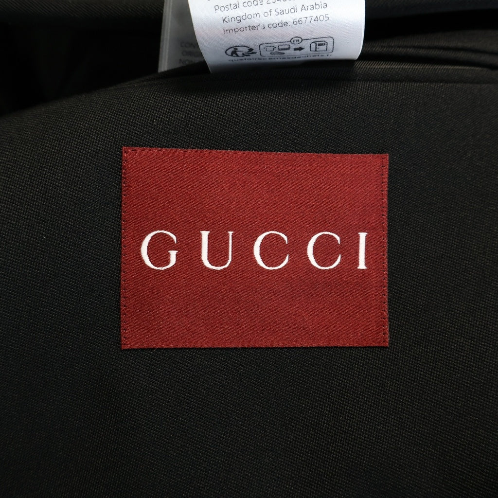 GUCCI(グッチ) 6B Wool Tailored Jacket ダブルブレスト ウールテーラードジャケット ブラック 793659 ZARG8