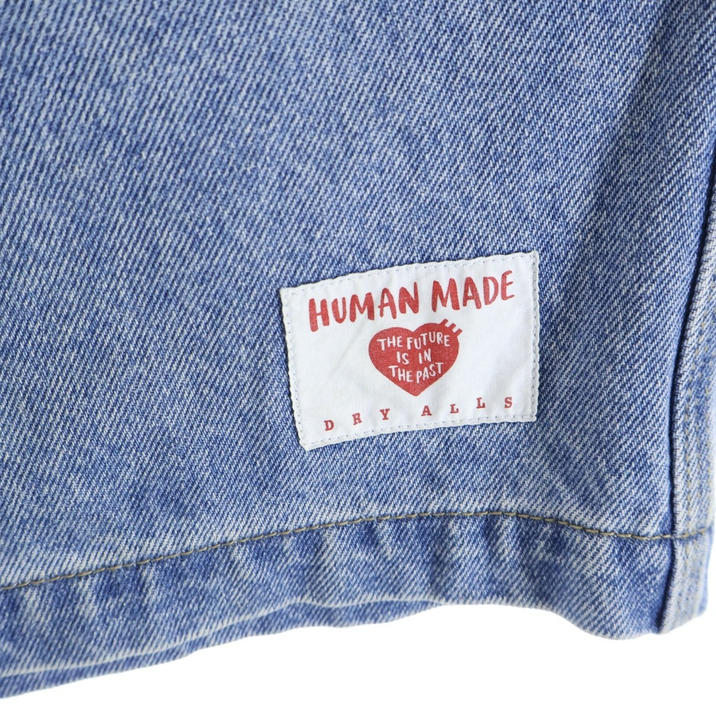 HUMAN MADE(ヒューマンメイド) DENIM PAINTER SHORTS デニムペインターショーツ ハーフパンツ インディゴ HM29PT017