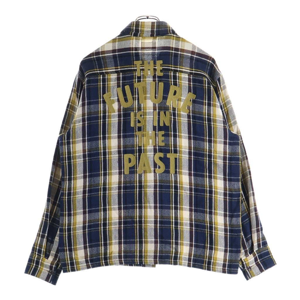 HUMAN MADE(ヒューマンメイド) CHECK SHIRT 長袖チェックシャツ ネルシャツ ブラウン HM30SH012