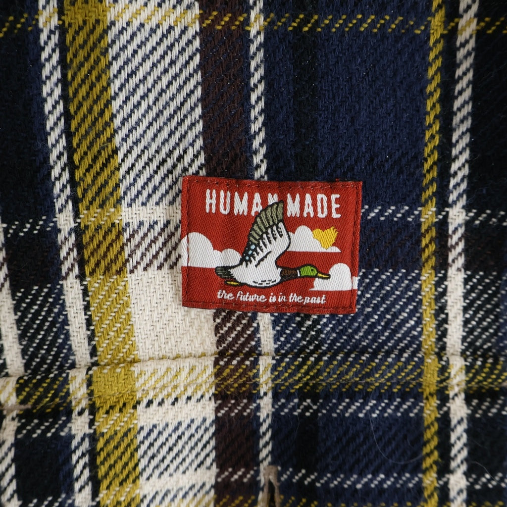 HUMAN MADE(ヒューマンメイド) CHECK SHIRT 長袖チェックシャツ ネルシャツ ブラウン HM30SH012