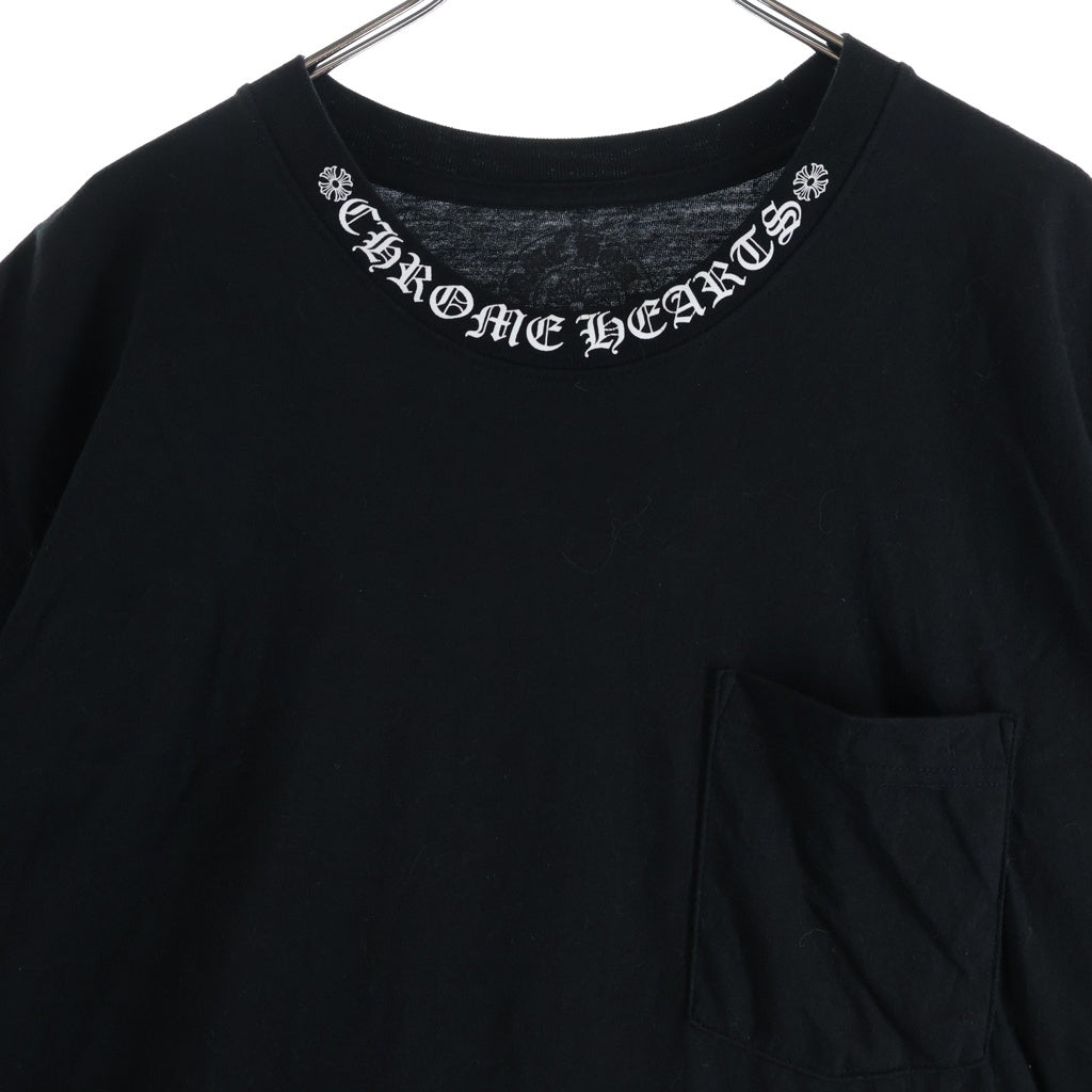 CHROME HEARTS(クロムハーツ) CH T-SHIRT ネックロゴ 半袖Tシャツ ブラック