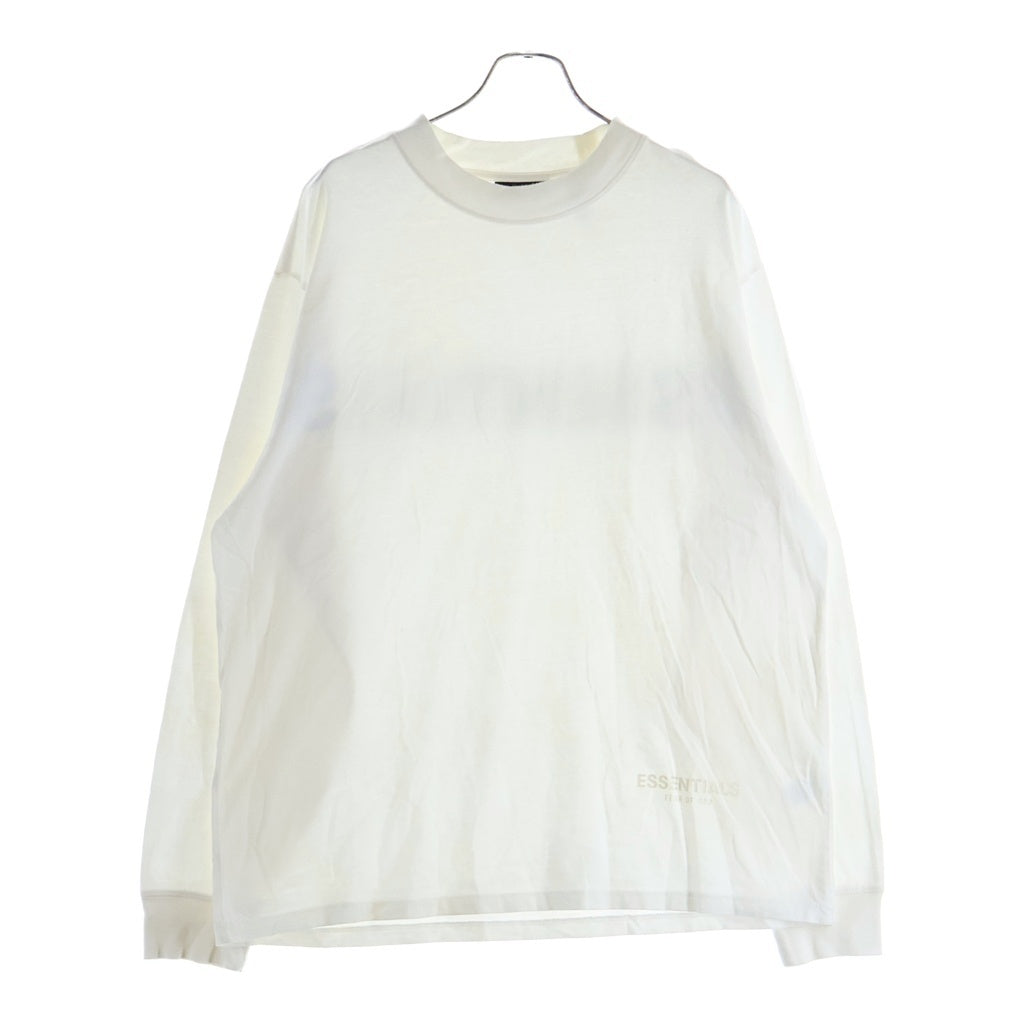 FEAR OF GOD ESSENTIALS(フィアオブゴッド エッセンシャルズ) L/S T-SHIRT バックリフレクターロゴ 長袖Tシャツ ロンT ホワイト