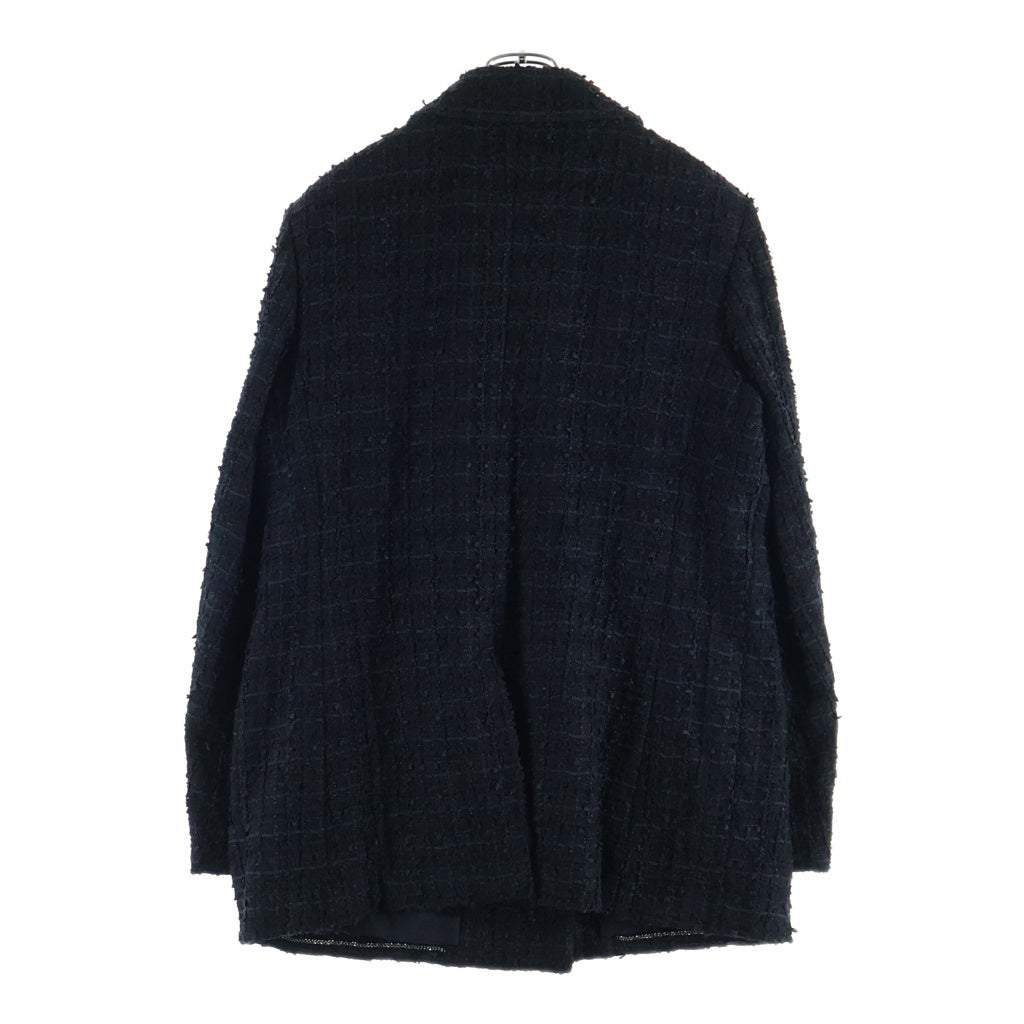 CHANEL(シャネル) ピークドラペル ツイードジャケット ブラック P71871V63459