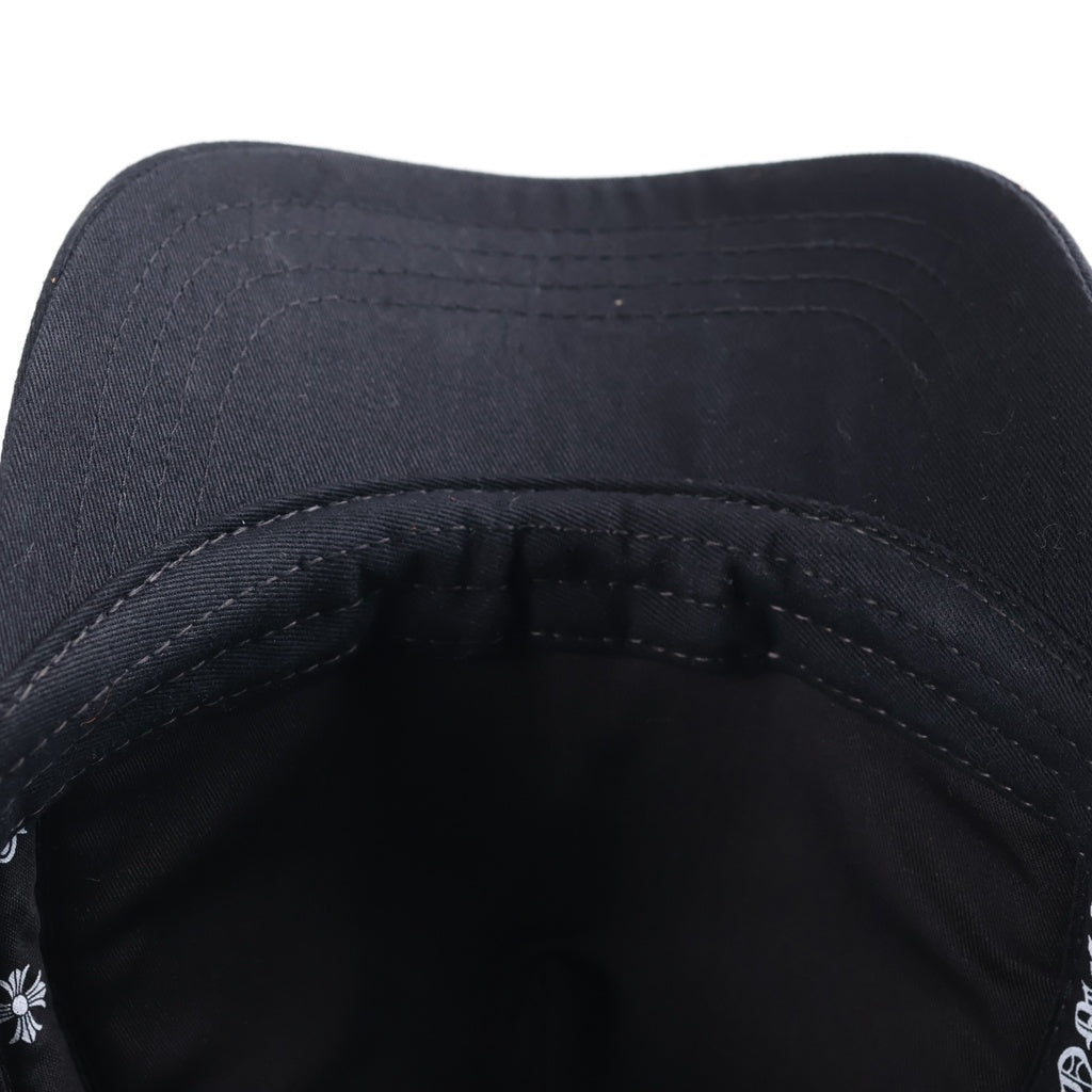 CHROME HEARTS(クロムハーツ) TRUCKER CAP 3セメタリー レザークロスパッチ メッシュトラッカーキャップ 帽子 ブラック/ピンク