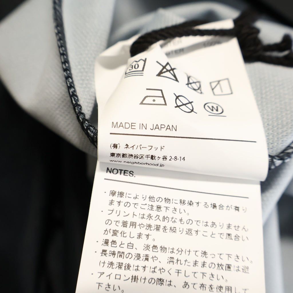 NEIGHBORHOOD(ネイバーフッド) 26SS GAME SHIRT SS ゲームシャツ サッカーシャツ 半袖Tシャツ ブラック 261FPNH-CSM14