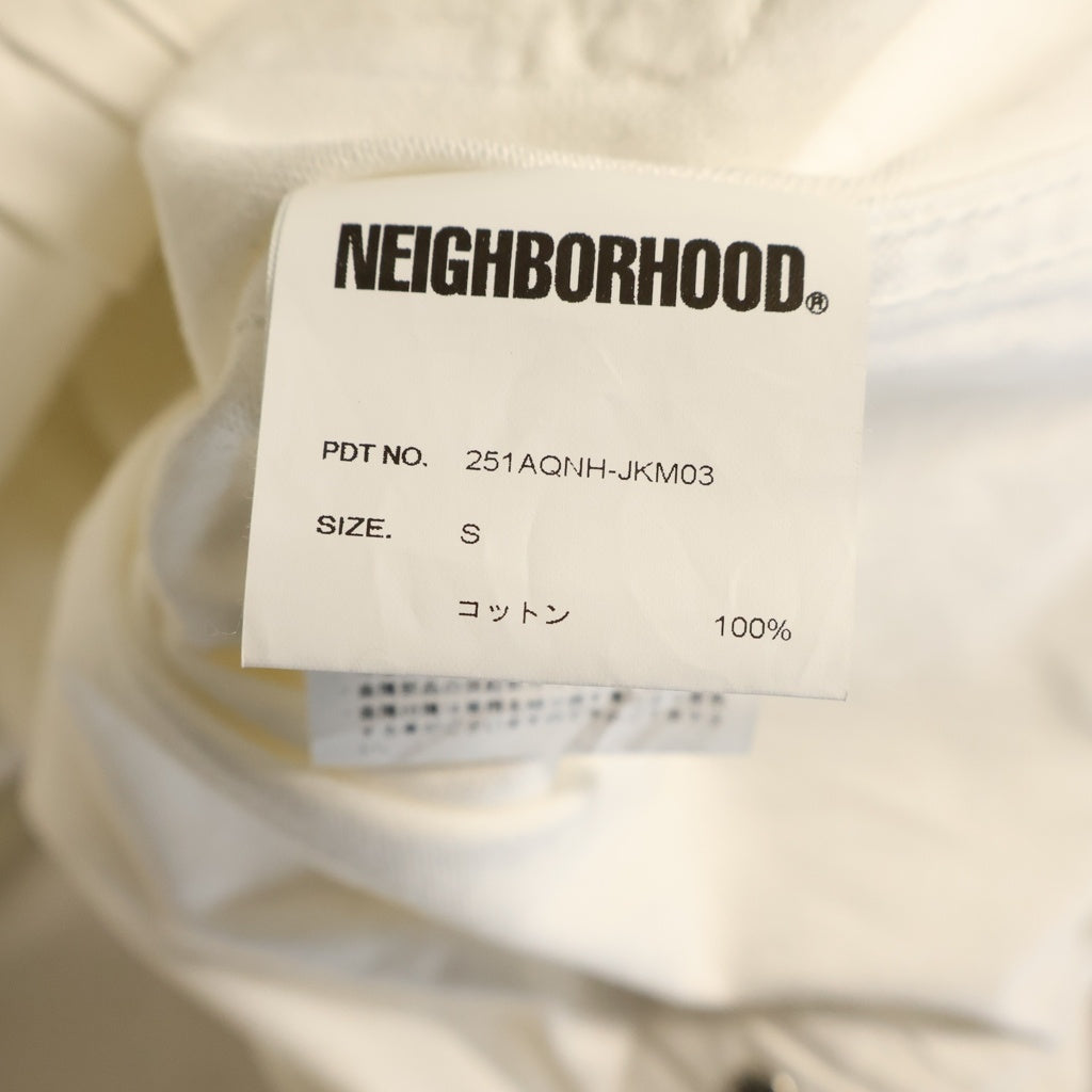 NEIGHBORHOOD(ネイバーフッド) 25SS BW TYPE-1 JACKET ワークジャケット ホワイト 251AQNH-JKM03