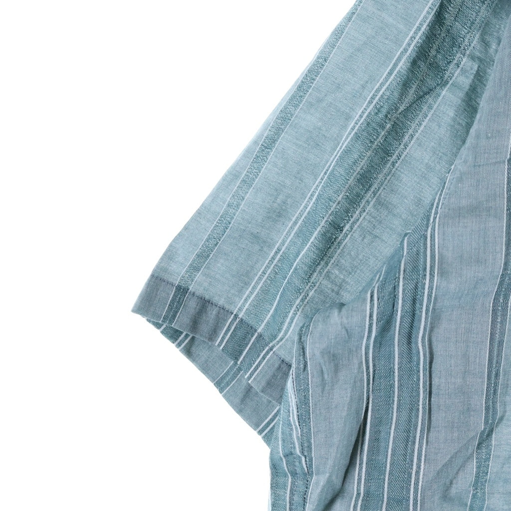 WTAPS(ダブルタップス) 25SS FRIO 02 SS / COTTON. DOBBY. TEXTILE 半袖ストライプシャツ グリーン 251CWDT-SHM07