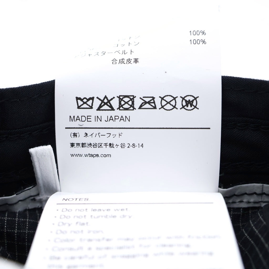 WTAPS(ダブルタップス) 25AW T-5 02 CAP / COTTON. WEATHER コットンウェザーキャップ 帽子 ブラック 252HCDT-HT02
