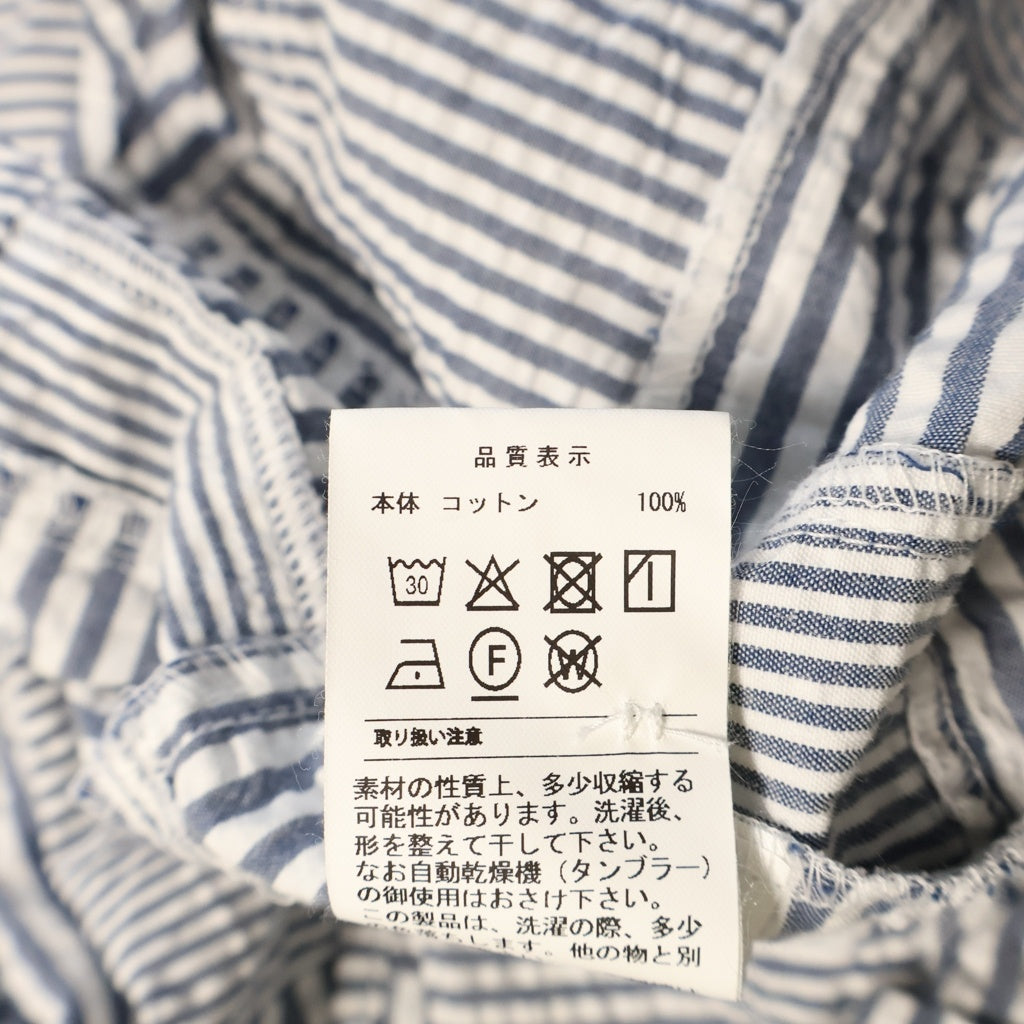 DESCENDANT(ディセンダント) 26SS MILPITAS PATCHWORK LS SHIRT パッチワーク 長袖シャツ ネイビー 261WVDS-SHM03