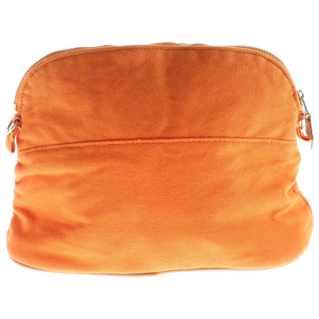 HERMES(エルメス) ボリード ポーチMM キャンバスポーチ オレンジ レディース