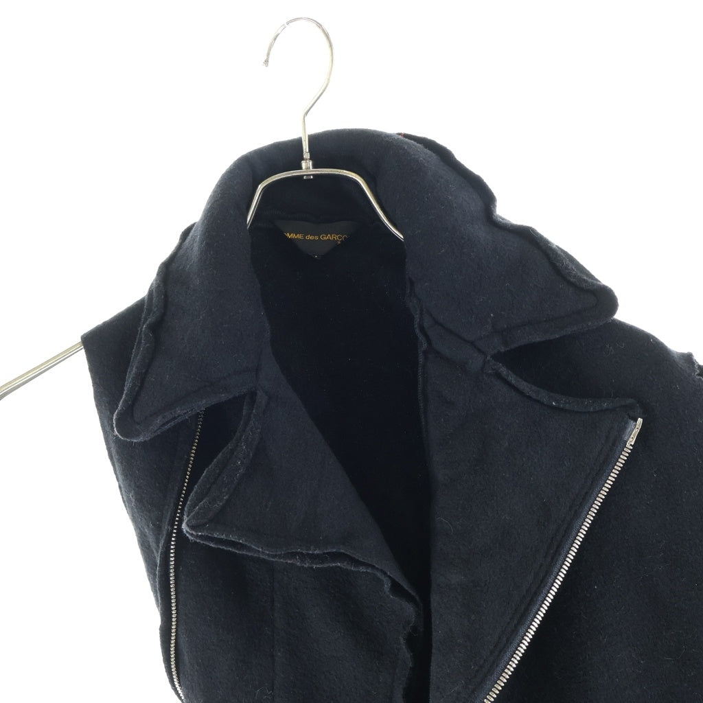 COMME des GARCONS(コムデギャルソン) 01AW アシンメトリー ウールニットトップス ブラック レディース GG-J005