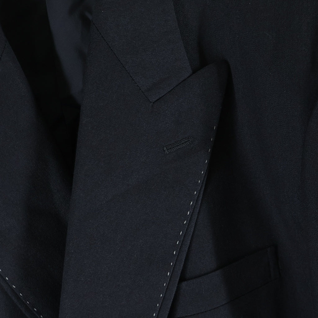 Yohji Yamamoto COSTUME D'HOMME(ヨウジヤマモト コスチュームドオム) 01AW Set Up Suit 7B ウールテーラードジャケット パンツ セットアップスーツ ブラック HV-J97-101/HV-P83-101