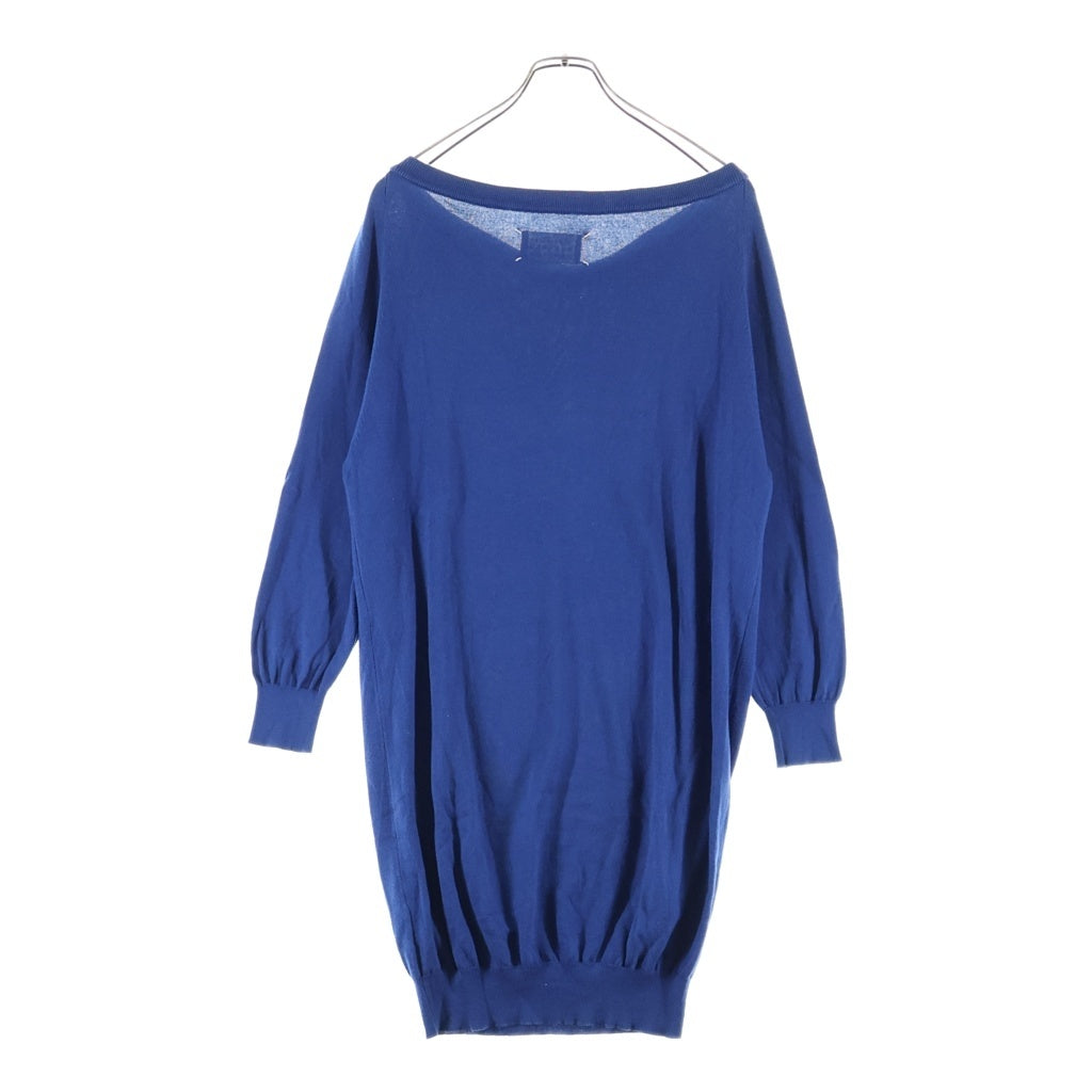 Maison Margiela(メゾンマルジェラ) 09SS ここのえ期 クルーネックニットセーター ブルー レディース