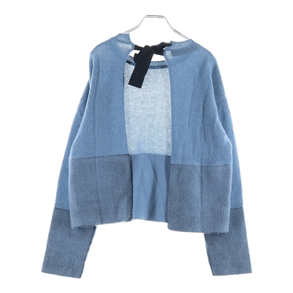MARNI(マルニ) Cashmere Cardigan バックリボン カシミヤニットカーディガン ブルー レディース GCMDU35Q00FX376