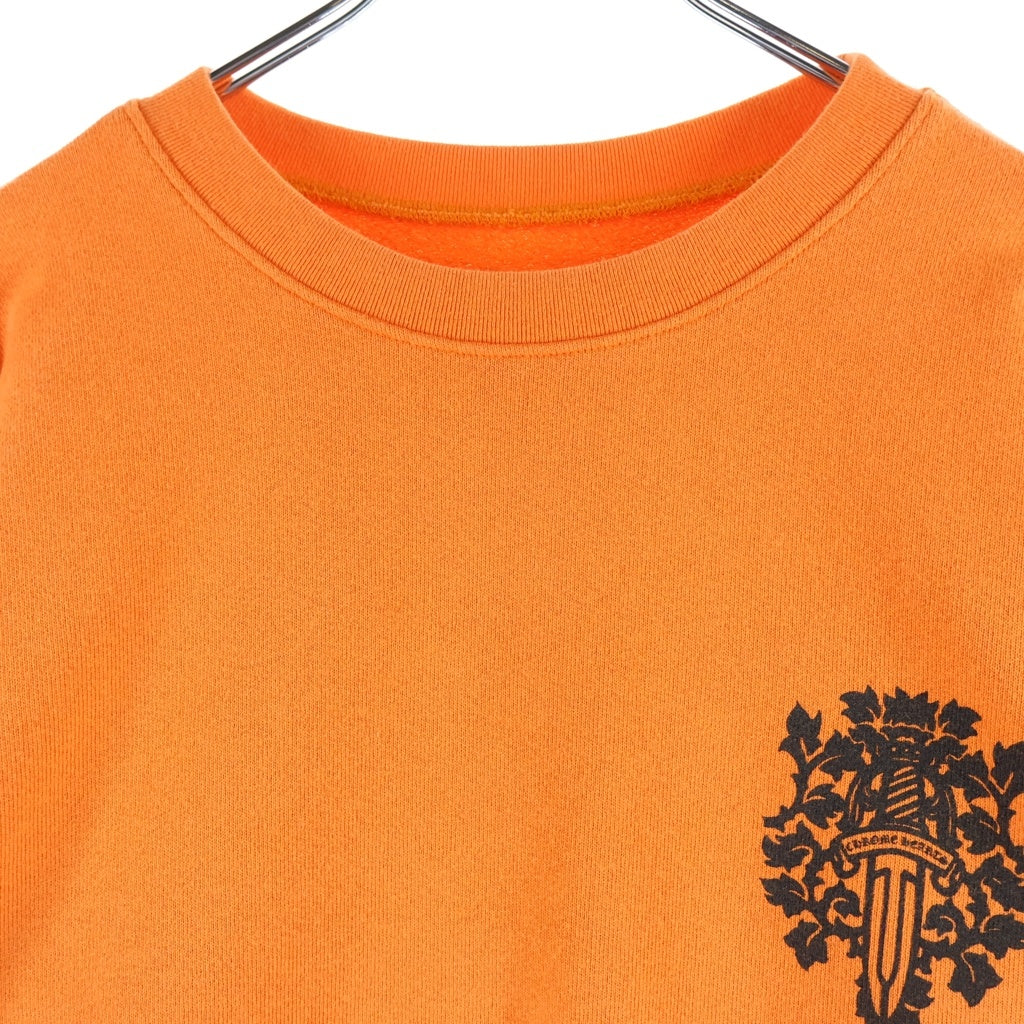 CHROME HEARTS(クロムハーツ) SWTSHRT VINDAGGER ヴァインダガー クルーネックスウェットトレーナー オレンジ