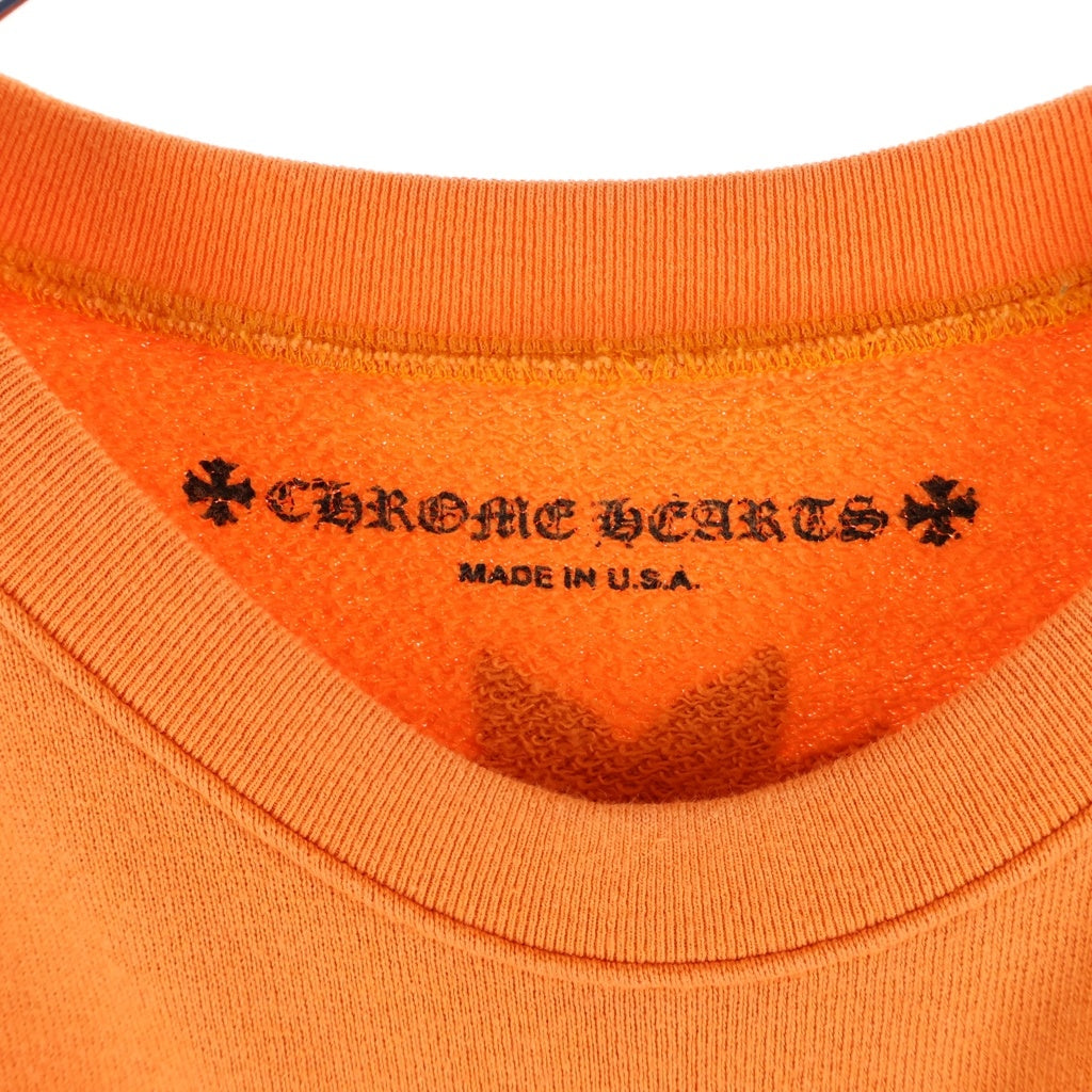 CHROME HEARTS(クロムハーツ) SWTSHRT VINDAGGER ヴァインダガー クルーネックスウェットトレーナー オレンジ
